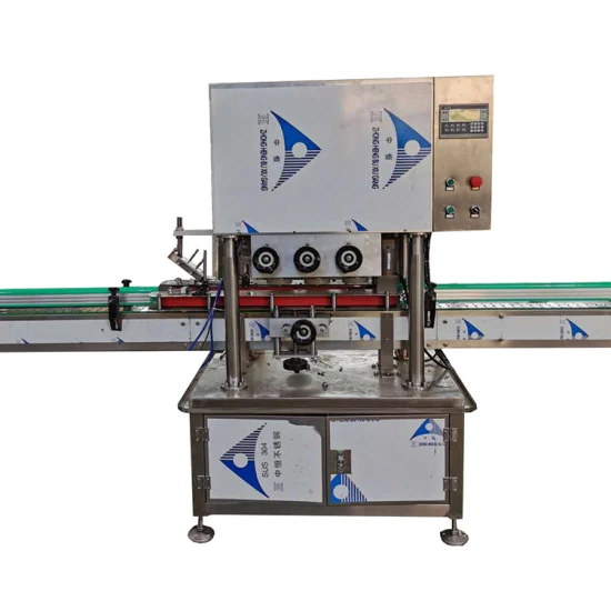 Automatic Bottle Cap Screwing Capping Machine with Conveyor Belt